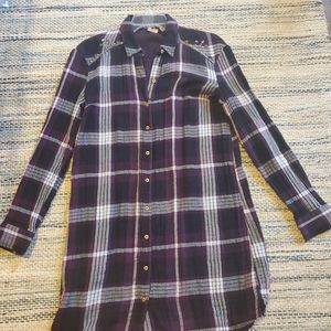 True craft purple flannel dress